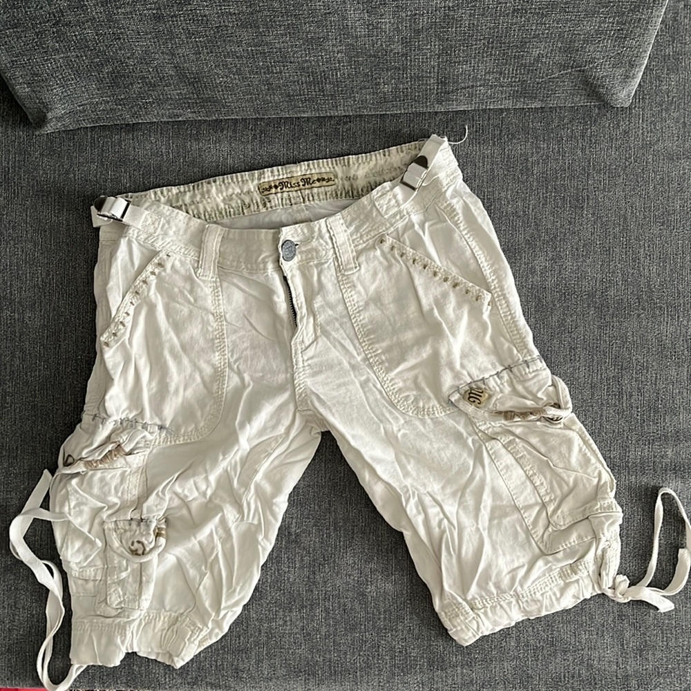 Miss Me Low Rise Bermuda Shorts